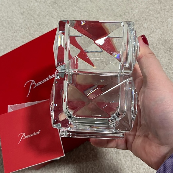 Baccarat Crystal Vase / Pencil Holder Brand New in red box w authentic card - Picture 10 of 10